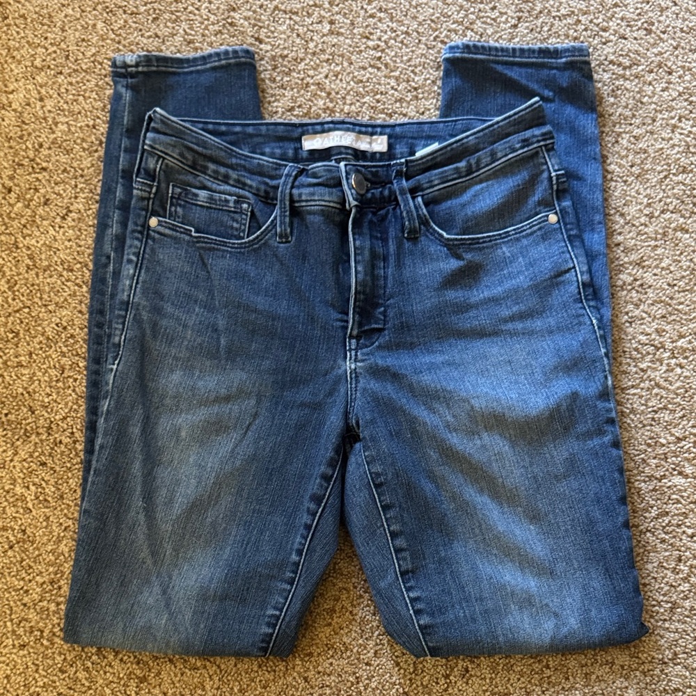 Athleta Women's Skinny Jeans in Dark Blue Denim